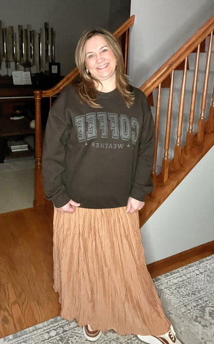 Mocha Mood Coffee Weather Sweatshirt