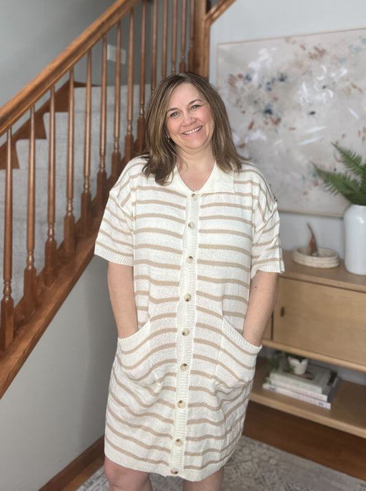 Easy Street Striped Dress