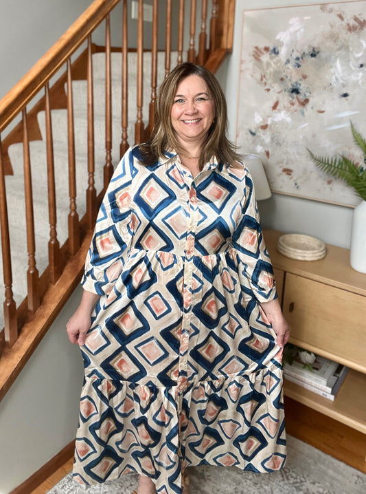 Sweet Company Collared Shirtdress