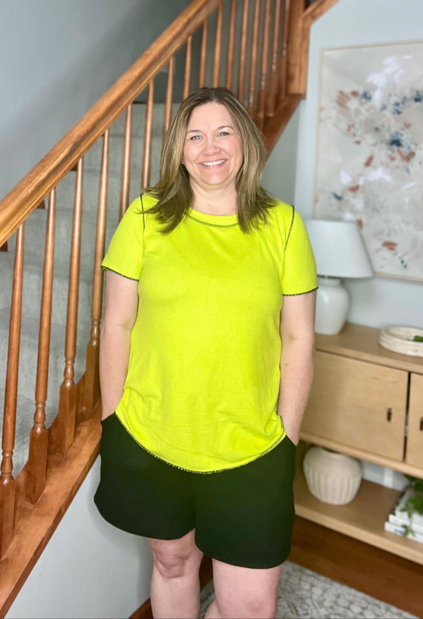 Lemons and Limes Contrast Top