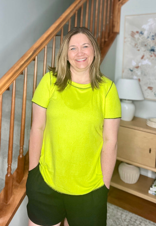 Lemons and Limes Contrast Top