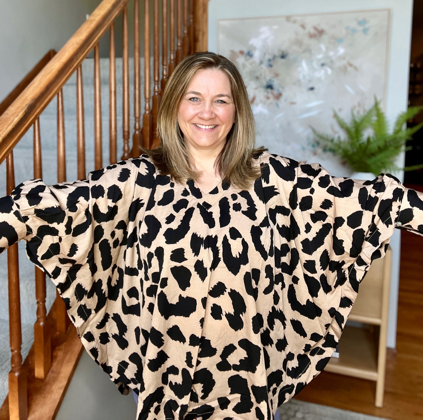 She's Got Eyes of Gold Batwing Blouse