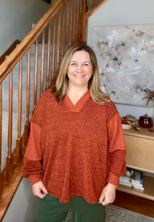 Planning Ahead Color Block Hoodie