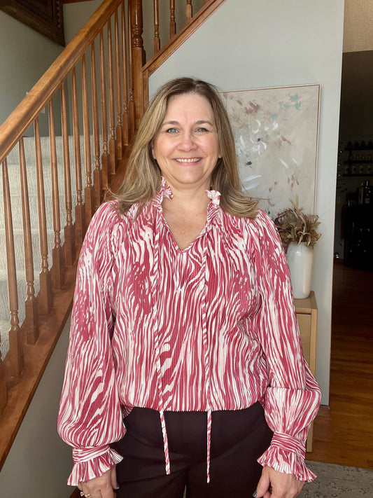 Wild Journey Animal Print Blouse