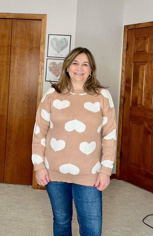 Heart to Heart Crewneck Sweater