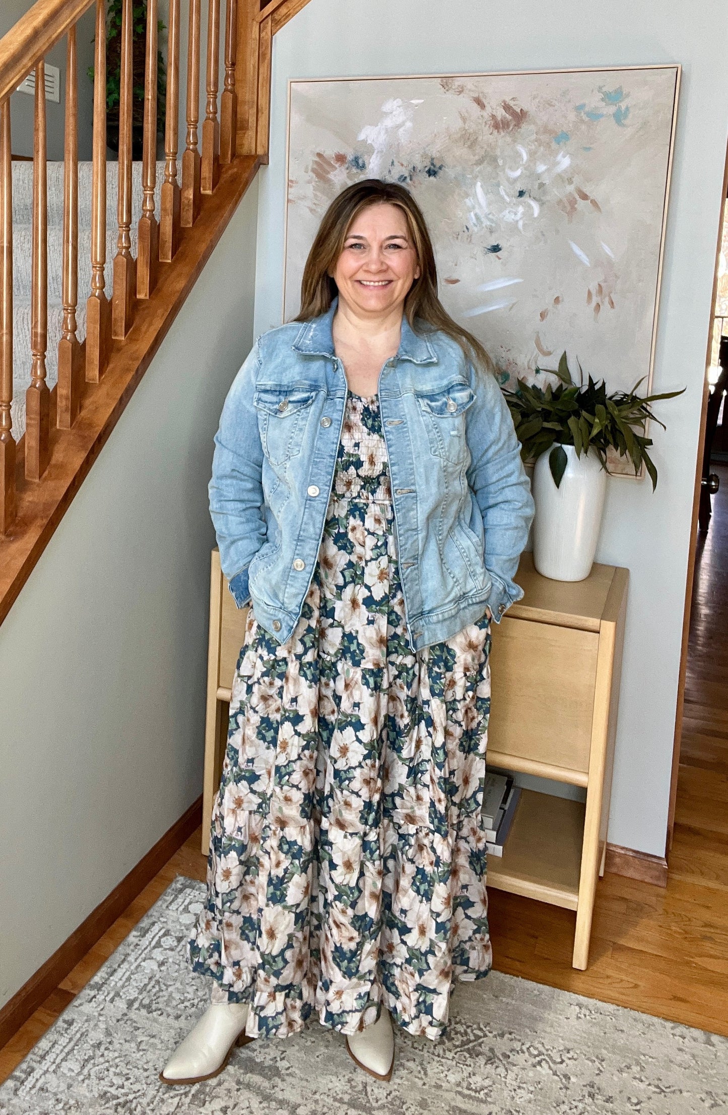 Ruffles and Romance V-Neck Dress