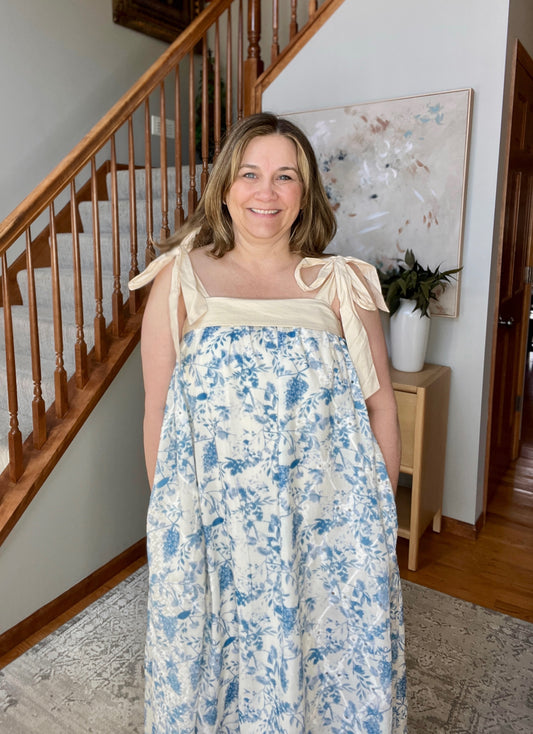 Prepare the Yacht Square Neck Dress