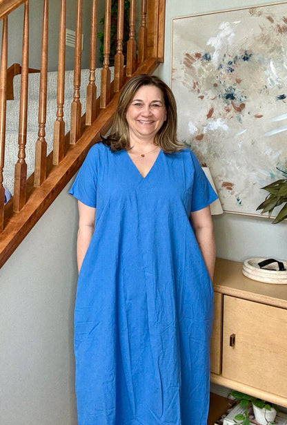 Easy Days Blue Maxi Dress