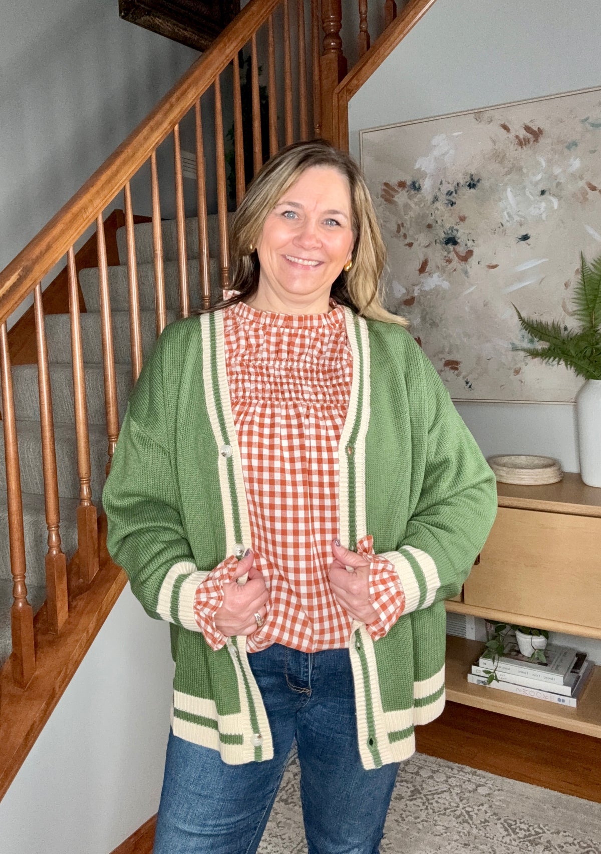 Something Simple Full Front Button Down Cardigan
