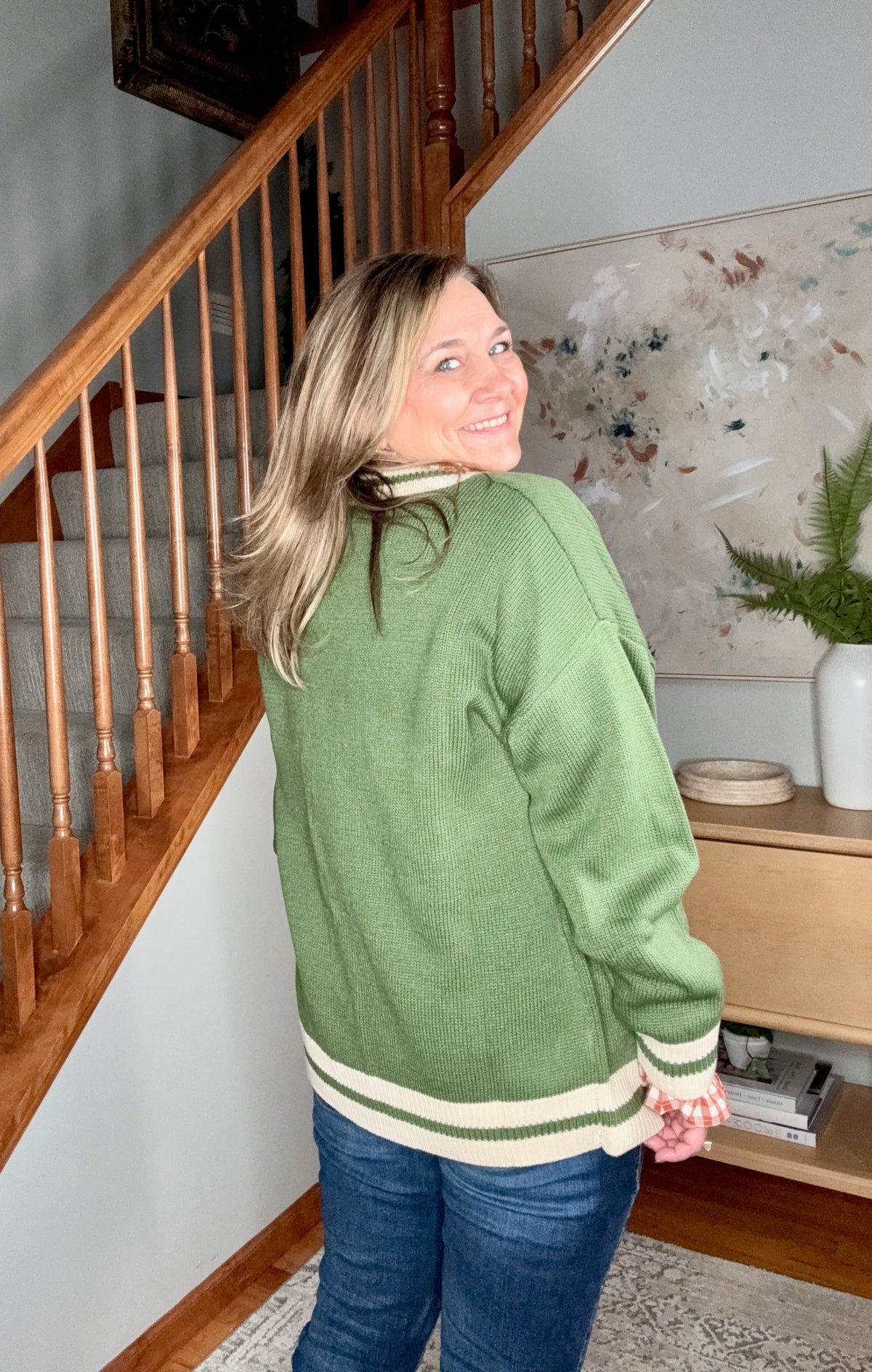 Something Simple Full Front Button Down Cardigan