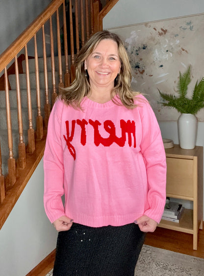 Pink Merry Long Sleeve Sweater