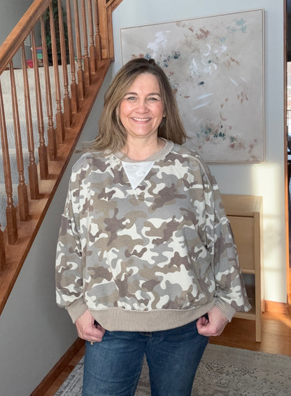 The Hide & Chic Camo Sweatshirt