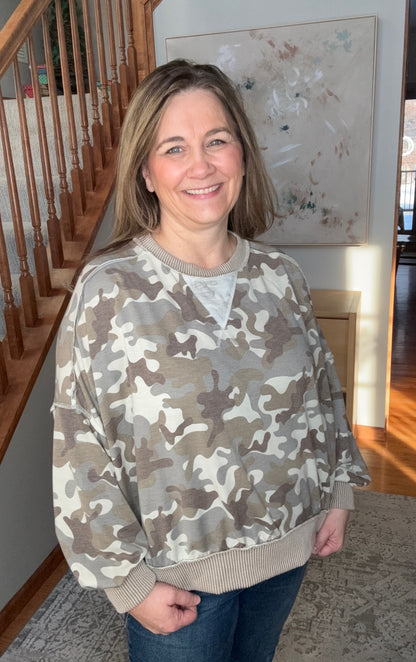 The Hide & Chic Camo Sweatshirt