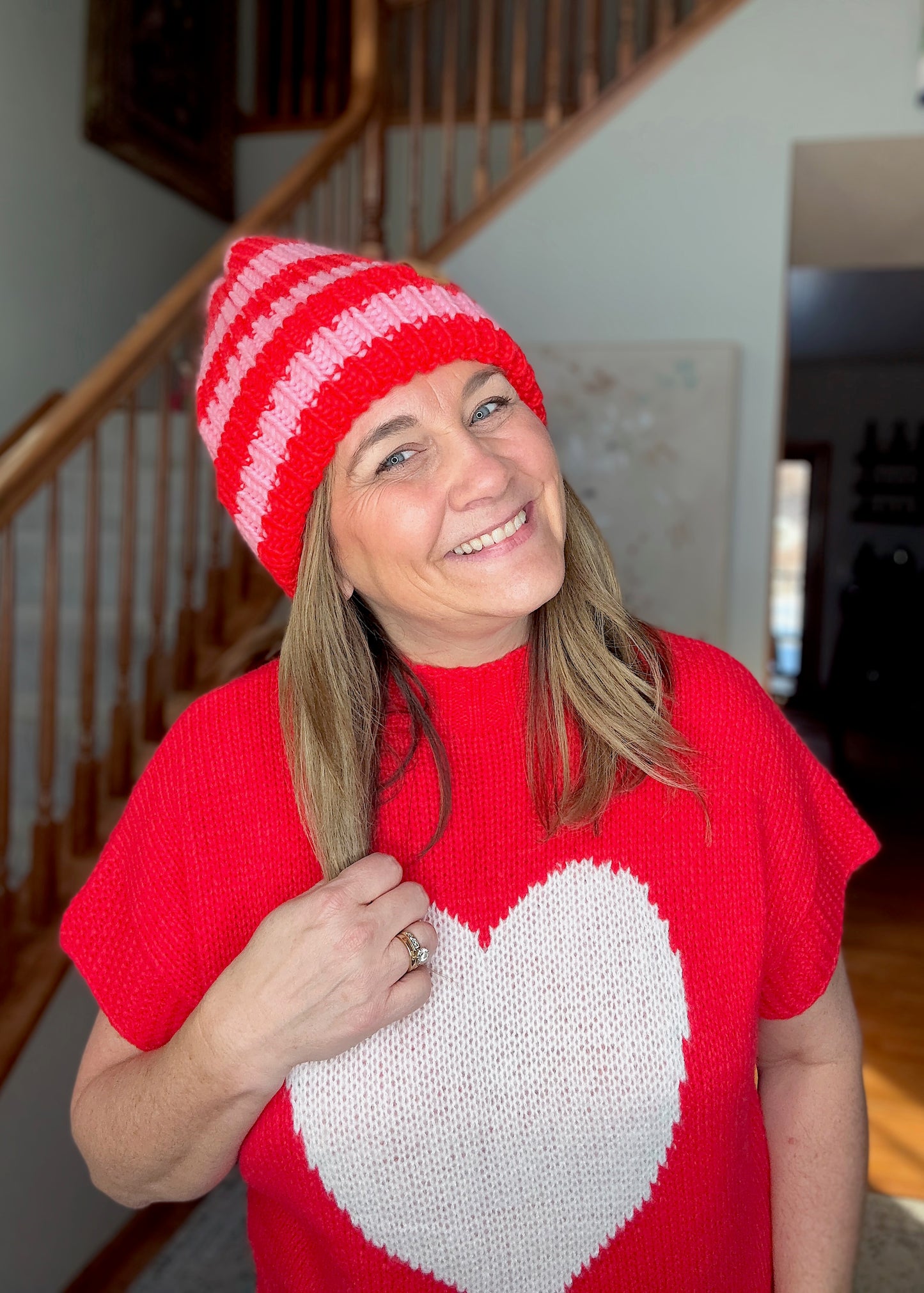 Color Burst Cozy Winter Knit Hat