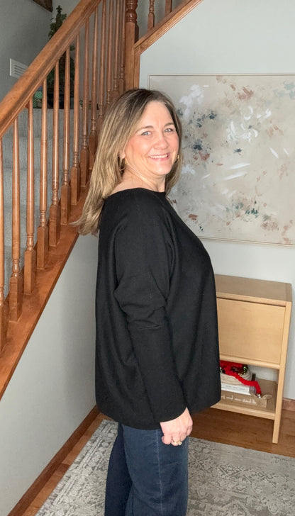 The Timeless Black Long Sleeve Sweater