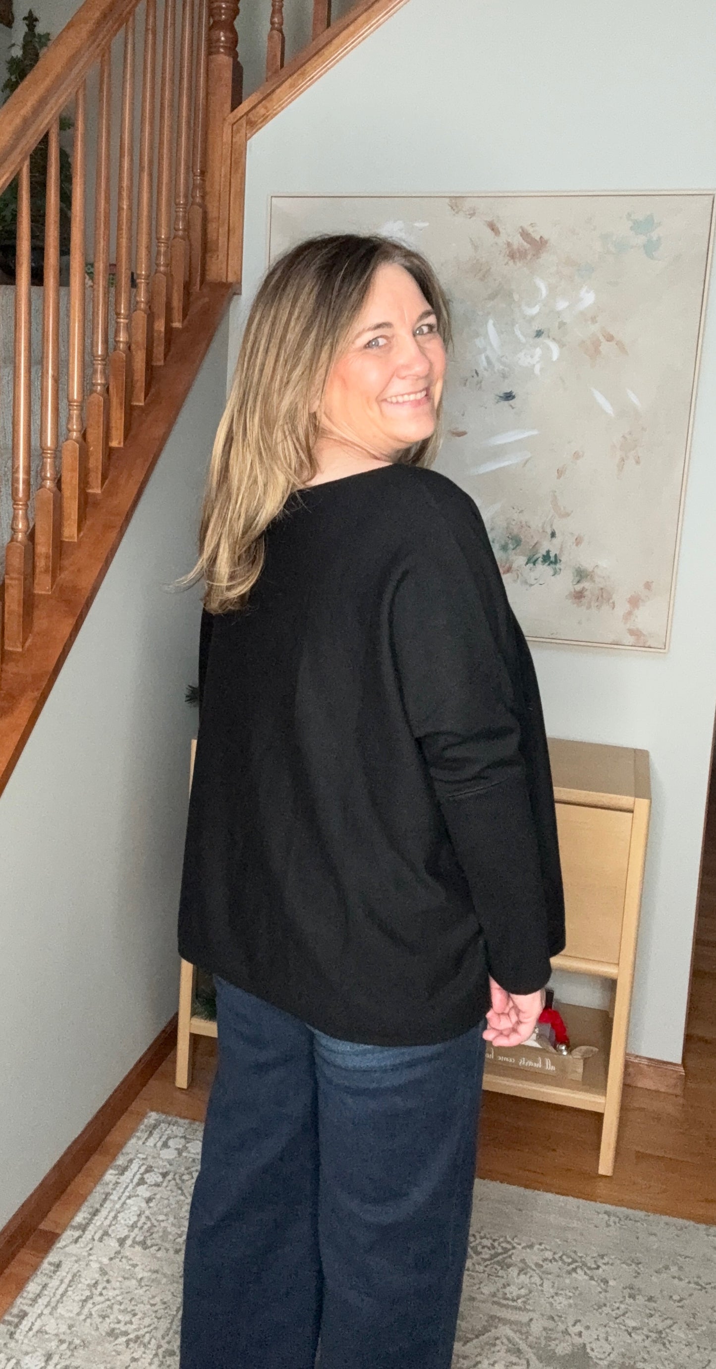 The Timeless Black Long Sleeve Sweater