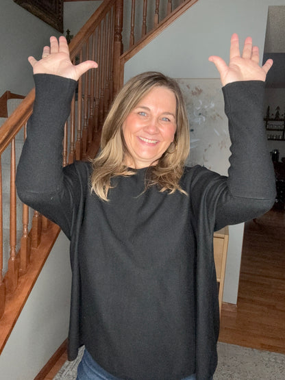 The Timeless Black Long Sleeve Sweater