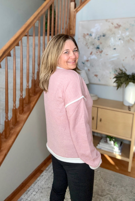 Feeling Restless Textured Drop Shoulder Top