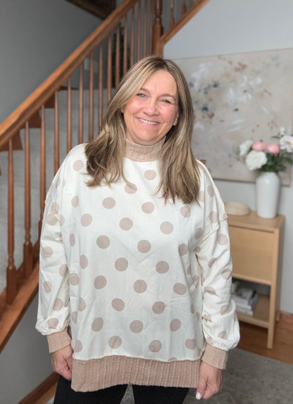 Dotted Daydream Polka Dot Pullover Top