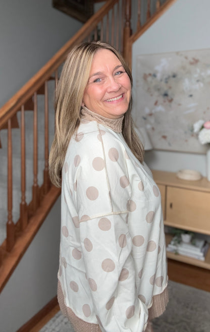 Dotted Daydream Polka Dot Pullover Top