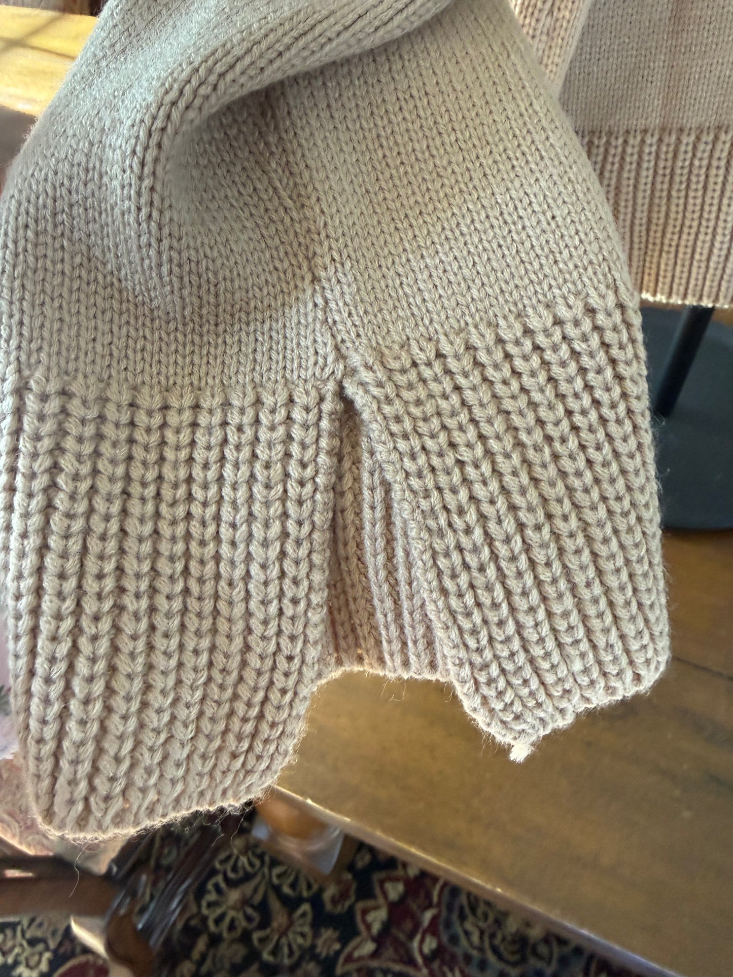 Sitting By The Fire V Neck Long Sleeve Sweater