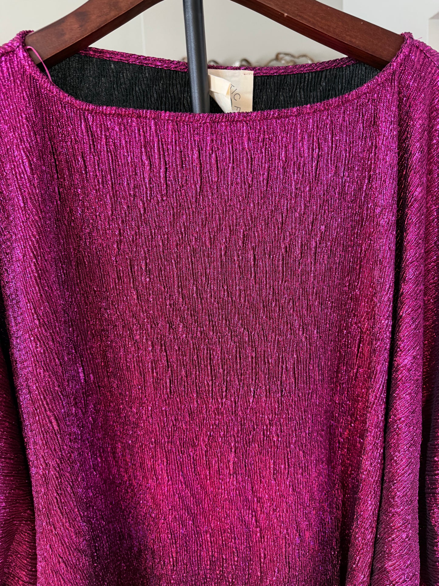 Pretty In Plum Puff Sleeve Blouse