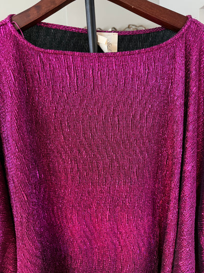 Pretty In Plum Puff Sleeve Blouse