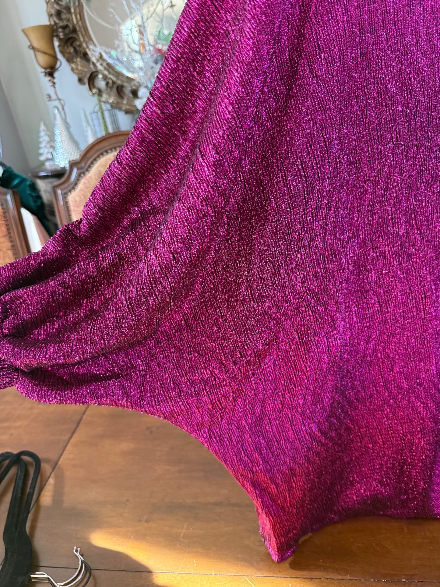 Pretty In Plum Puff Sleeve Blouse