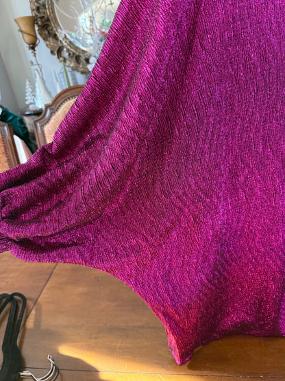 Pretty In Plum Puff Sleeve Blouse