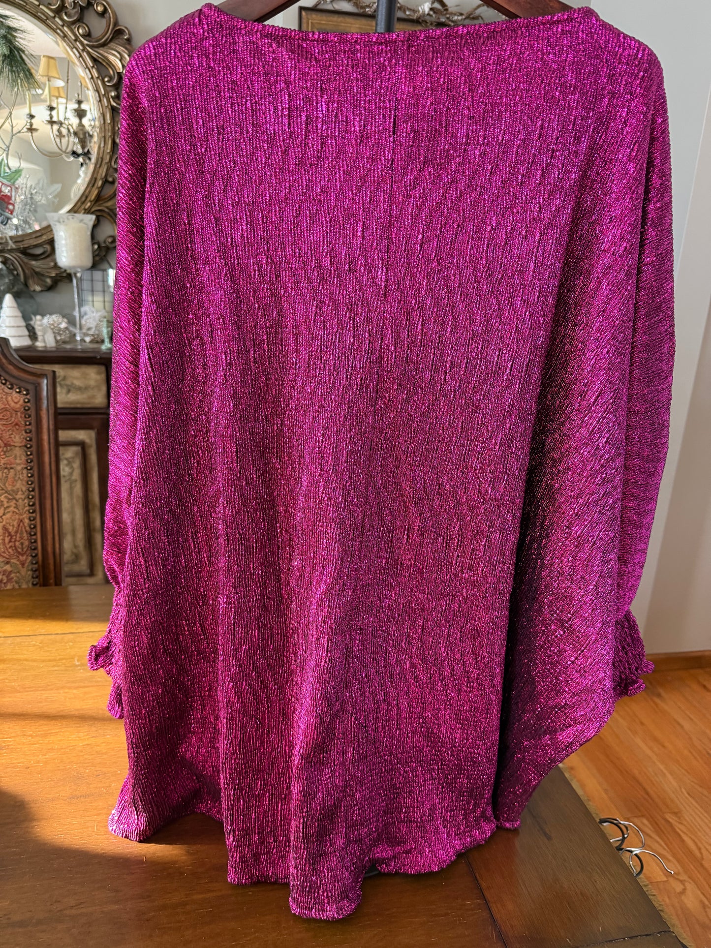 Pretty In Plum Puff Sleeve Blouse
