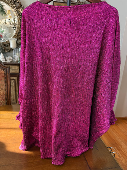 Pretty In Plum Puff Sleeve Blouse