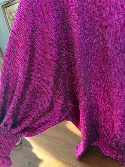 Pretty In Plum Puff Sleeve Blouse