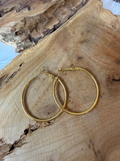 Twilight Gold Hoops