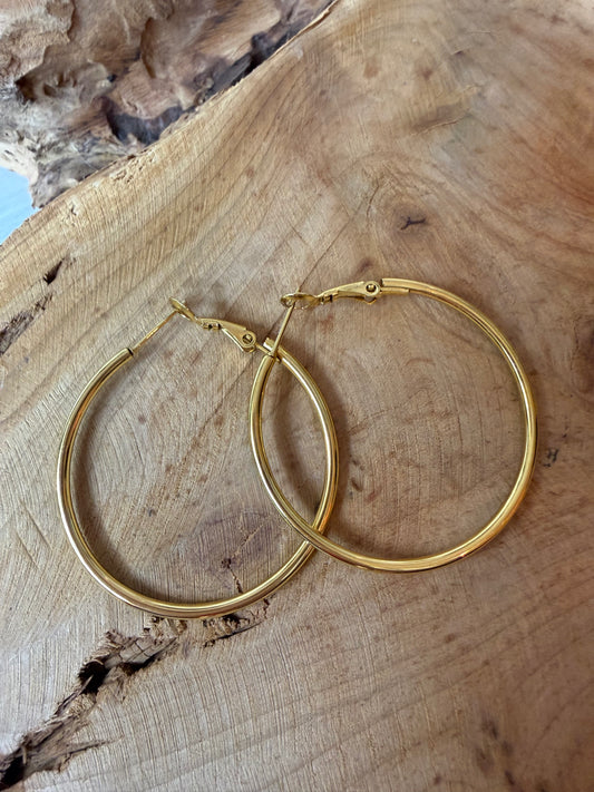 Twilight Gold Hoops