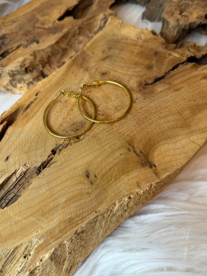 Twilight Gold Hoops