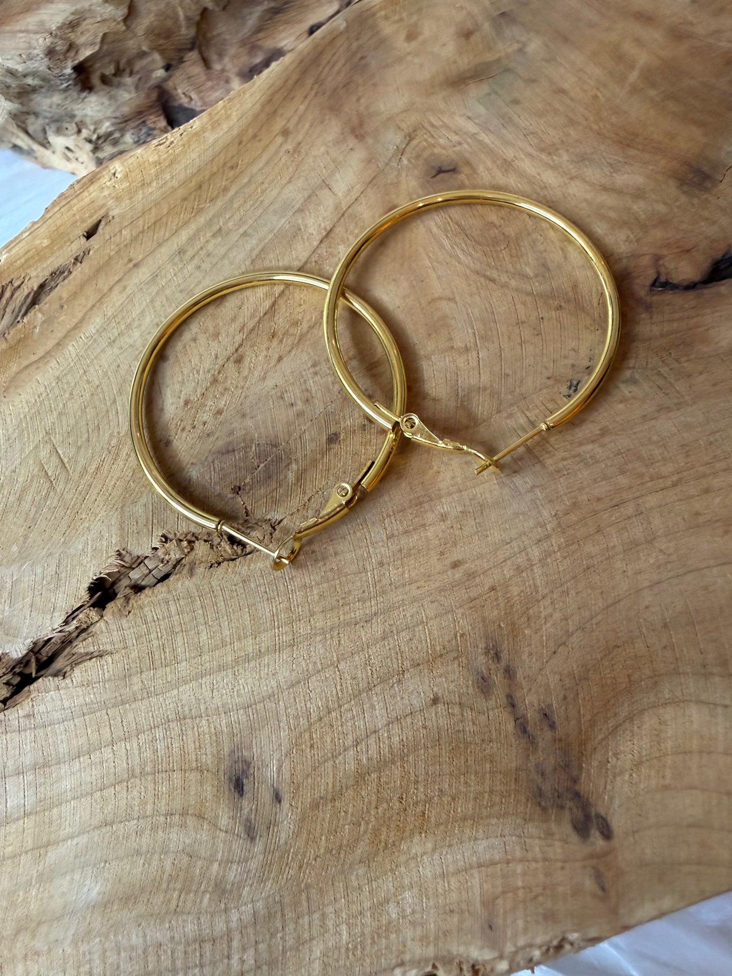 Twilight Gold Hoops