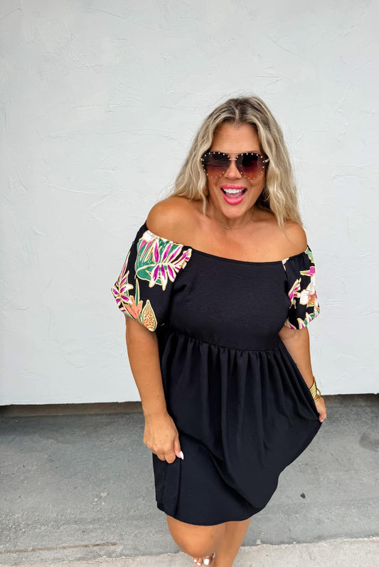 Italian Summer On or Off The Shoulder Dress