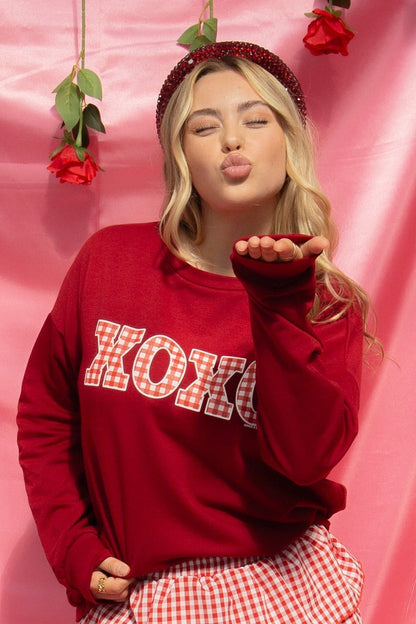 XOXO Printed Sweatshirt