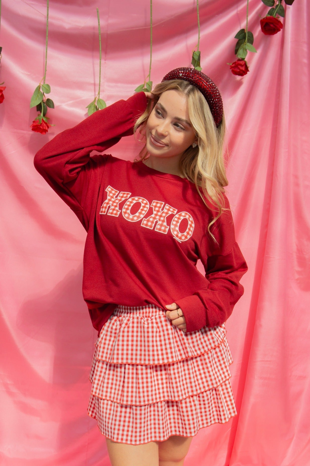 XOXO Printed Sweatshirt
