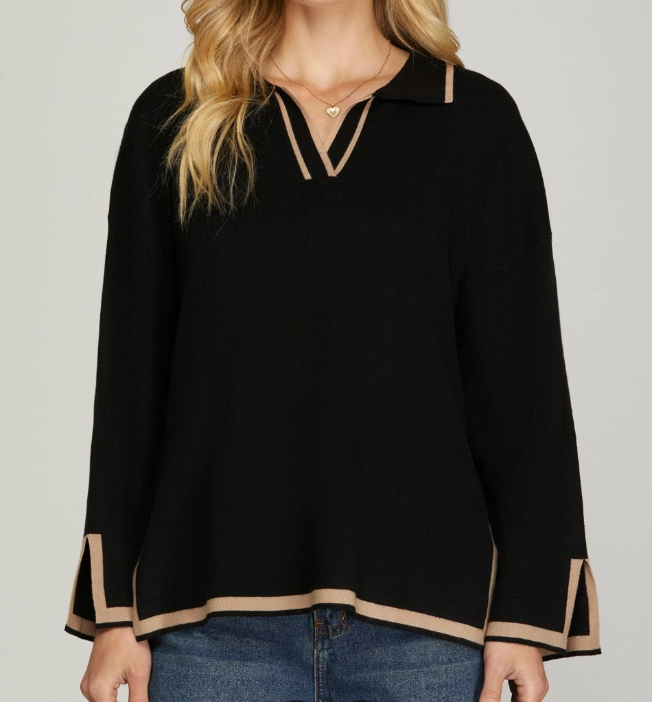 Elegant Two Piece Sweater Set