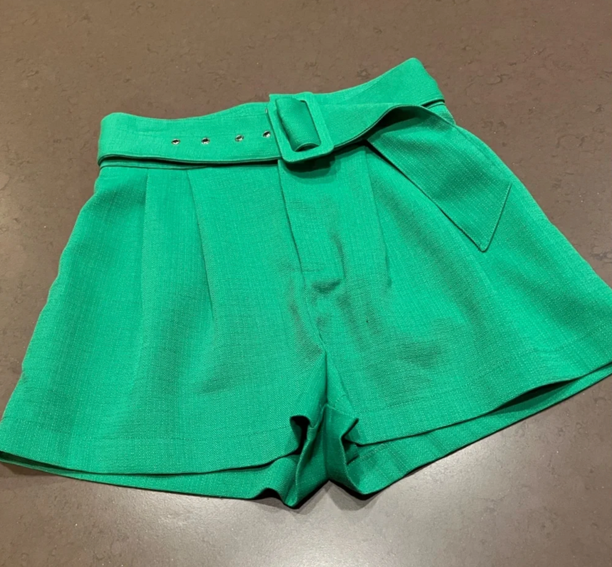 In the Limelight Belted Shorts