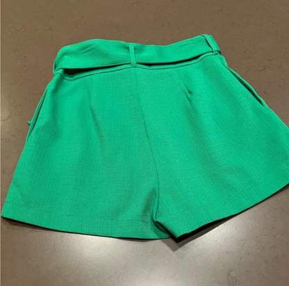In the Limelight Belted Shorts