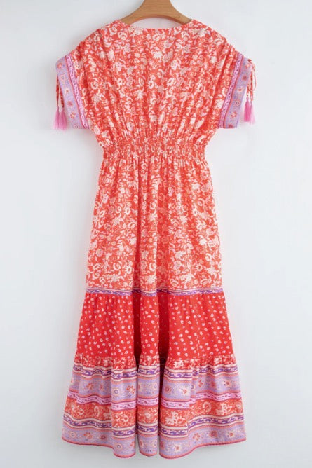 Do Me a Favor Boho Floral Maxi Dress