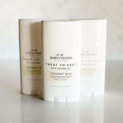 Two bars of soap with labels on a white background