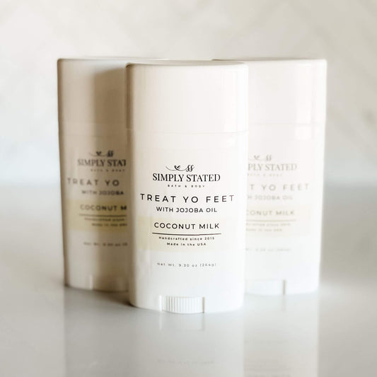 Two bars of soap with labels on a white background