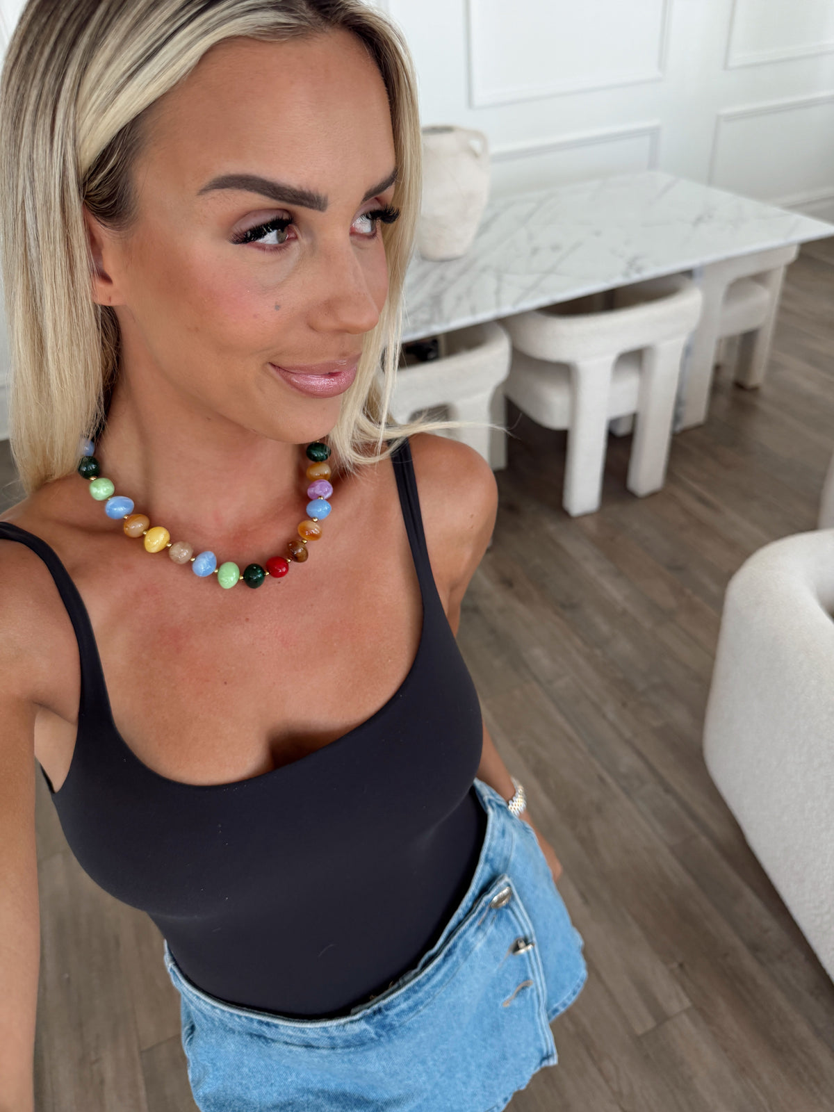Jena Beaded multicolored Necklace