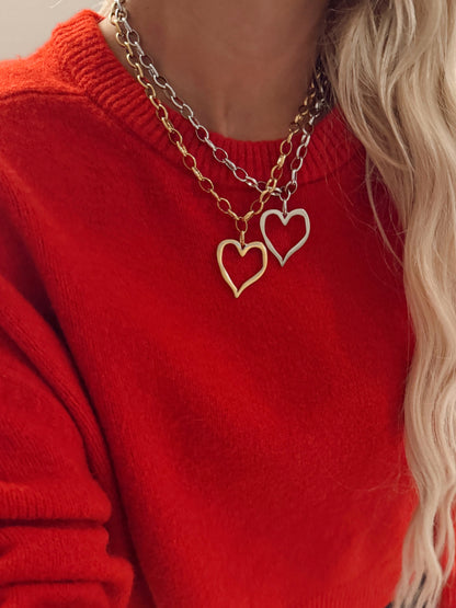 Open Heart Necklace