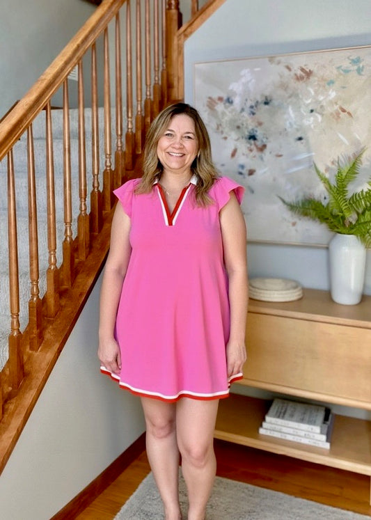 Pinky Swear Cap Sleeve Mini Dress