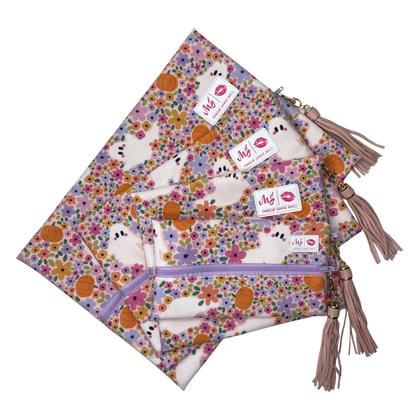 Boo-tiful Blooms Make Up Junkie Zipper Bag