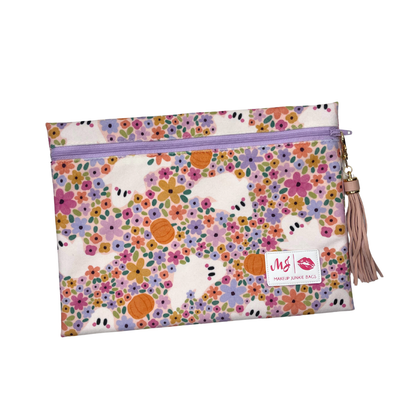 Boo-tiful Blooms Make Up Junkie Zipper Bag